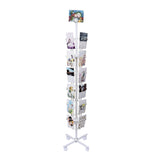 FixtureDisplays® 24-Pocket 5.5" Wide Pocket (Fits 5x7") Vertical Greeting Card Display Spinning Greeting Holiday Card Rack Floor Stand Pocket Size: 5.8"Wide X 8"High, 24 Pockets. 19344