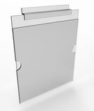 Clear Plexiglass Acrylic Slatwall Literature Holder Portrait 11x16.3 inch