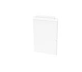 Clear Plexiglass Acrylic Slatwall Literature Holder Portrait 11x16.3 inch