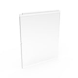 FixtureDisplays® Clear Acrylic Slatwall Literature Holder Portrait 22x26" 11709-14F