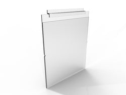 FixtureDisplays® Clear Acrylic Slatwall Literature Holder Portrait 22x26" 11709-14F