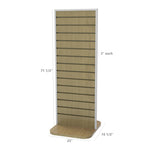 Library Hospital Lobby Literture Display Rack Two Sided Slatwall Stand 11709 6