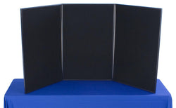72"w Tabletop Velcro Display Board, Double Sided - Black & Gray 119006