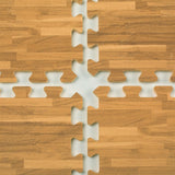 10' x 10' Interlocking Foam Mat - Wood Grain 119011