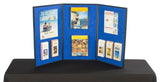 54"w Tabletop Velcro Display Board, Double Sided - Blue & Red 119023