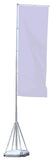 17-foot Outdoor Banner Flag Stand, Graphic Sold Separately - Silver 119039