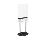 FixtureDisplays® Acrylic Clear Poster Metal Floor Stand 22X28" with Pocket Adjustable Brochure Holder 119050