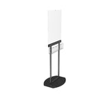 FixtureDisplays® Acrylic Clear Poster Metal Floor Stand 22X28" with Pocket Adjustable Brochure Holder 119050