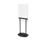 FixtureDisplays® Acrylic Clear Poster Metal Floor Stand 22X28" with Pocket Adjustable Brochure Holder 119050