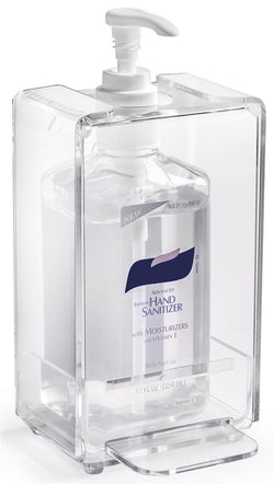 Tabletop Wall Mounted Acrylic Hand Sanitizer Dispenser Locked Secure Enclosure 119085