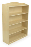 Children's Book Case Display for Floor, 5 Height Adjustable Shelves, Wood - Natural 119162