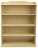 Children's Book Case Display for Floor, 5 Height Adjustable Shelves, Wood - Natural 119162