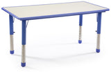 Children’s Table, Height Adjustable, Rectangular - Blue 119168