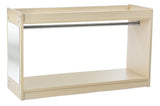 Children's Storage Display with Metal Pole & Mirror – Maple Finish 119172