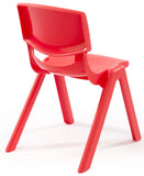 12" Children's Chairs, Set of 10, Stackable - Red 119174