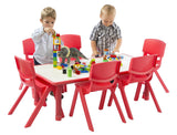 12" Children's Chairs, Set of 10, Stackable - Red 119174