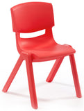 12" Children's Chairs, Set of 10, Stackable - Red 119174