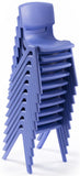 10" Children's Chairs, Set of 10, Stackable - Blue 119175