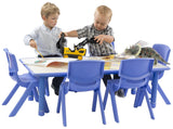 10" Children's Chairs, Set of 10, Stackable - Blue 119175