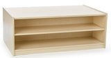 Children's Storage Display, Double Sided with Cubbies and Shelves – Maple Finish 119179