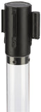 41.5" Clear Stanchion Post with 6.5' Blue Retractable Belt 119324