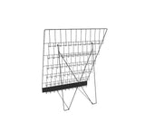 FixtureDisplays 6-Tiered Black Wire Display Rack 25.0" x 24.3" x 20.0" for Tabletops, 2.5" Open Shelves, Greeting Card, Book, Craft, CD, DVD 119355