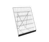 FixtureDisplays 6-Tiered Black Wire Display Rack 25.0" x 24.3" x 20.0" for Tabletops, 2.5" Open Shelves, Greeting Card, Book, Craft, CD, DVD 119355