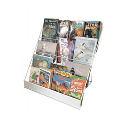 18" Wire Display Rack Literature Brochure Magazine Book Tabletop Greeting Card 11936-2WHITE