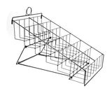 Counter DVD Rack with 12 Pockets, 6 Tiers, Steel Wire - Black 119365-NEW