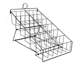 Counter DVD Rack with 12 Pockets, 6 Tiers, Steel Wire - Black 119365-NEW