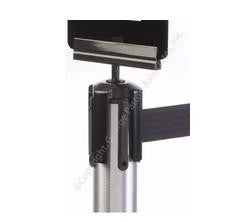 7 x 11 Sign Holder for Stanchions, Rotating - Black 119387
