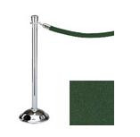 38.5_Chrome_Stanchion_Post_with_6'_Green_Rope_119398