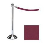 38.5_Chrome_Stanchion_Post_with_6'_Maroon_Rope_119399