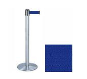 38_Silver_Stanchion_Post_with_7.5'_Retractable_Belt_ _Blue_119404