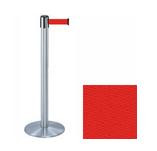 38_Silver_Stanchion_Post_with_7.5'_Retractable_Belt_ _Red_119411