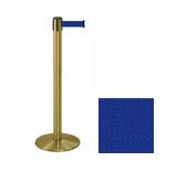 38_Brass_Stanchion_Post_with_7.5'_Retractable_Belt_ _Blue_119415
