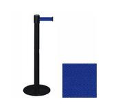 38_Black_Stanchion_Post_with_7.5'_Retractable_Belt_ _Blue_119426