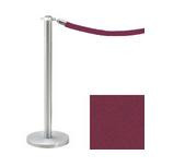 34.5_Chrome_Stanchion_Post_with_6'_Maroon_Rope_119439