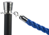 Set_of_(2)_39_Black_Stanchion_Posts_with_6.5'_Twisted_Blue_Rope_119506