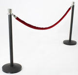 Set_of_(2)_39_Black_Stanchion_Posts_with_Chrome_Tops_and_6.5'_Red_Rose_Rope