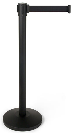 41.5_Black_Stanchion_Post_with_6.5'_Black_Retractable_Belt_119510
