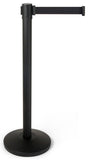41.5" Black Stanchion Post with 6.5' Black Retractable Belt 119510