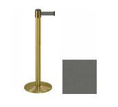 38_Brass_Stanchion_Post_with_13'_Retractable_Belt_ _Gray_119519