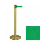 38_Brass_Stanchion_Post_with_13'_Retractable_Belt_ _Green_119520