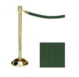 38.5_Brass_Stanchion_Post_with_6'_Green_Rope_119539