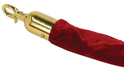 6.5'_Velvet_Rope_with_Brass_Hooks_ _Burgundy_119546