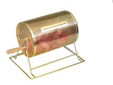 Steel Raffle Drum, Countertop, Holds 1,000 Tickets - Brass 119565
