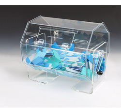 21.5w_Acrylic_Raffle_Drum_with_Locking_Door,_Countertop_ _Clear_119567