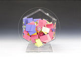 16"w Acrylic Raffle Drum with Locking Door, Countertop - Clear 119568