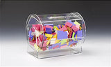 16"w Acrylic Raffle Drum with Locking Door, Countertop - Clear 119568